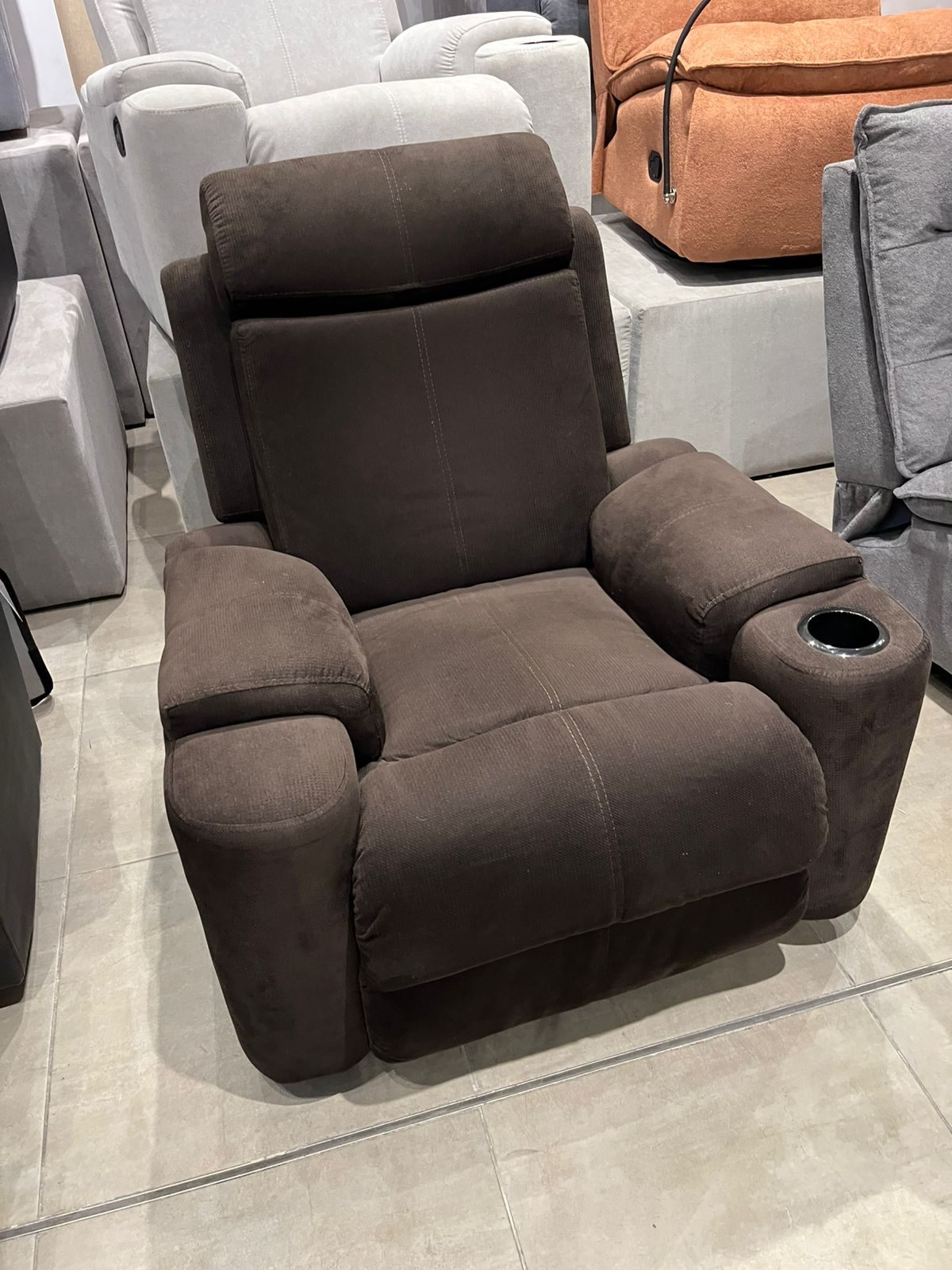 Reclinable Café con Portavasos