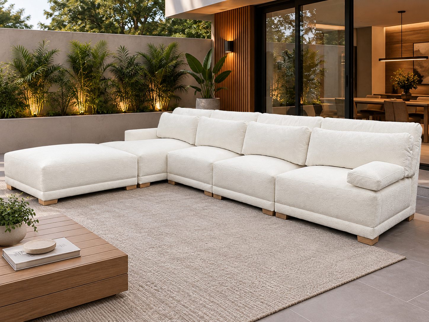 Sofá Seccional Blanco Modular